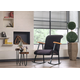 Atelier del Sofa Fotelja za ljuljanje Yoka Crna