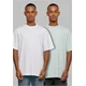 Mens UC Tall Tee 2-Pack - Green+White