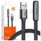Mcdodo Mcdodo Kotni Usb Strela Ploščati Kabel 36W Za Iphone 12 13 14 Črna 1M