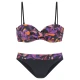 VIVANCE Bikini lila / oranžna / rdeča / črna