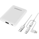 POWER BANK BUNDLE 5K MAH USB A/AND MICRO 10W + 3-1 CBL 1M WHITE (78-80836)