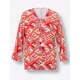 heine Bluza svetlo modra/pastelno rumena/korala