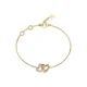 GUESS Zapestnica HEART zlata