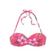 LASCANA Bikini zgornji del zelena/lila/oranžna/roza/bela