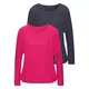 VIVANCE Pulover marine/magenta/bela