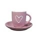 PORCELAN SET ZA KAFU 180ml 6/1 (SRCE/ROZE) RXG-N26005B