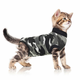 Pooperacijska obleka za mačko XS kamuflažni vzorec