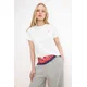 Trendyol Majica roza / bela