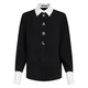 Karl Lagerfeld Bluza črna/bela