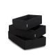 Wallxpert HMY 6272 Set kutija za odlaganje, 3 komada, Crni