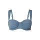 CITA MAASS Bikini zgornji del golobje modra