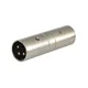 slomart SSQ HA13 SS-1853 adapter, XLR moški - XLR moški, krom