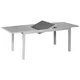 Gardenson Raztegljiva Vrtna Miza Ambia, Steklo, Aluminij, 140-200x90