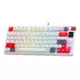 Fantech Mehanička gaming tastatura MK917 RGB Atom PRO79, Bežična, Crveni switch, Bela