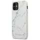 Maska za iPhone 12 mini bela Guess Faceplate Marble