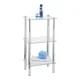 WENKO 15851100 - Regal YAGO 40x74 cm srebran/proziran