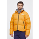 Pernata jakna The North Face za muškarce, boja: žuta, za zimu