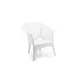 IPAE-PROGARDEN Baštenska fotelja Lario - bela 72 × 72 × 76 cm