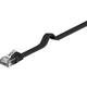 PremiumCord Ploski povezovalni kabel UTP RJ45-RJ45 CAT6 2m črn