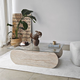 HANAH HOME Sto za dnevnu sobu Brise Travertine Transparent