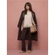 Sinsay - Cropped flare pantalone - tamno braon