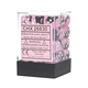 Kockice Chessex - Gemini - Black-Pink & White 12mm (36)