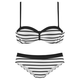 LASCANA Bikini, črna, bela