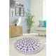Conceptum Hypnose Tepih Venice, O100 cm, Plavo-beli