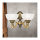 Orion WA 2-1201/2 - Zidna lampa ROCCA 2xE27/60W/230V bronza/bela