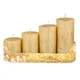 eoshop Adventne sveče GRADED rustikalna kovina d5x6/8/10/12cm 4ks