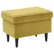MID.YOU TABURE, tekstil, leseni material rumena