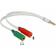 Adapter-AUDIO Jack 3,5M 4-pin - 2x3,5Ž 20cm CTIA Delock