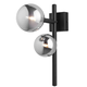 Jupiter 1909 - Zidno svetlo NEPTUN 2xG9/14W/230V crno/dimljeno sivo