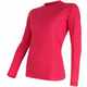 Sensor ženska majica z dolgimi rokavi Merino Wool Active, roza, M