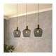 Eglo 901037 - Luster na sajli EMPOLI 3xE27/40W/230V crna/zlatna