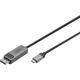 DIGITUS USB Type C / DisplayPort Bidirektional Alu, black 2m