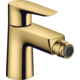 HANSGROHE enoročna armatura za bide Talis E z zgornjim delom sifona - polirana zlata (71720990)