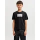 Jack & Jones Junior Majica JCOFUSION siva / svetlo siva / črna / bela