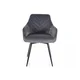 Stol Detroit 845 (Siva) Siva, Črna, 88x55x58cm, Blago, Kovina