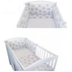Set za spavanje za dječji krevetić EKO - Medvjed, Bijeli, 3 dijela