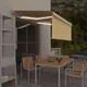 Tenda na ručno uvlačenje s roletom LED 3 x 2,5 m žuto-bijela