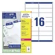 Avery Zweckform etikete L7162-100, 99.1 x 33.9 mm, bele, 1600 etiket/zavitek, A4, za tiskalnik