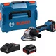 Bosch Akumulatorska ugaona brusilica GWS 18V-8, 125mm, 2x5,0Ah + punjač + L-BOXX 136 06019N9003
