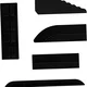 INF Črna pragovna klančina za robotske sesalnike (komplet 4 kosov), (5000241829)
