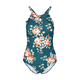 CUPSHE Ženski jednodelni kupaći kostim sa cvetnim dezenom J13 zeleni