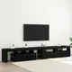 TV ormar 3 pcs Crni hrast 260 x 37 x 40 cm Konstruirano drvo