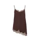 WE Fashion Top temno rjava