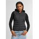 Womens ultra-light quilted vest black