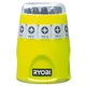 shumee 119308 RYOBI komplet nastavkov 10 kosov (25 mm: PZ1, PZ2, PZ3, PH1, PH2, PH3, T15, T20, T25, magnetno držalo)