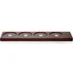 Podstavek za kozarce WHISKEY FLIGHT 43 cm, rjava, les, Liiton